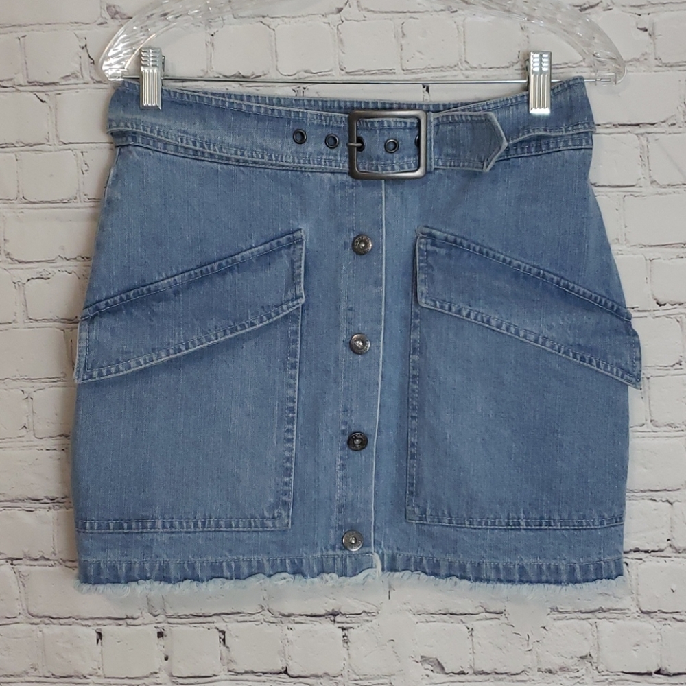 NWT Jack by BB Dakota Blue Denim Mini Skirt Size S